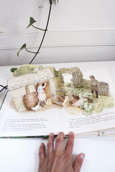 The Jemima Puddle-Duck Pop-Up Book By Beatrix Potter Vintage Childrens Hardcover Frederick Warne & Co.