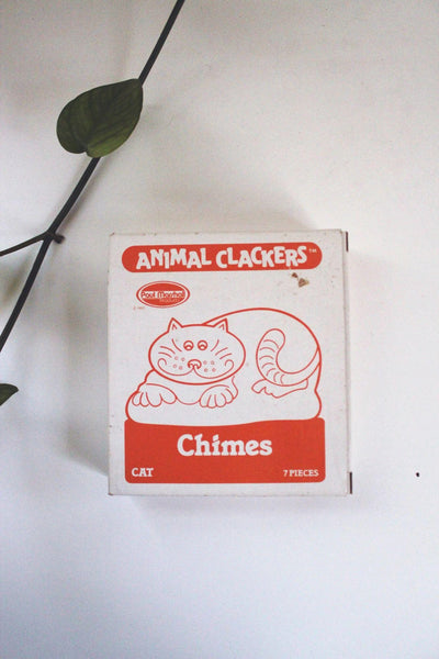 Animal Clackers Cat Chimes Paul Marshall Wall Hanging Decor Vintage NIB NOS New