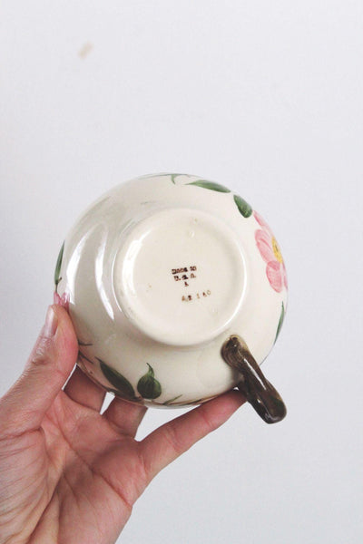 Set of 4 Vintage Franciscan Desert Rose Tea Cup Saucer Vintage Floral Earthenware Made In USA
