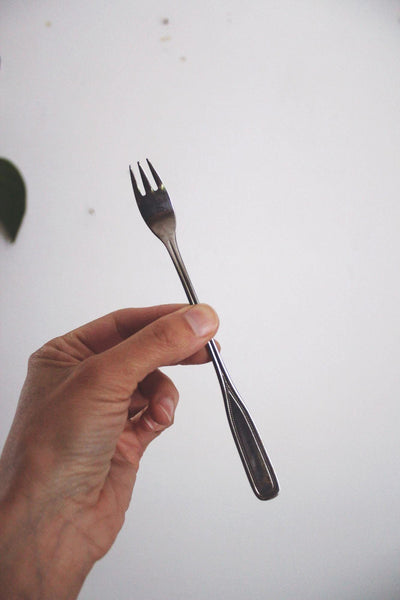 Vintage Northland Stainless Steel Cocktail Seafood Forks Oneida Village Common Set of Six