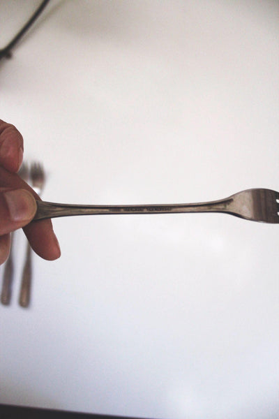 Vintage Northland Stainless Steel Cocktail Seafood Forks Oneida Village Common Set of Six