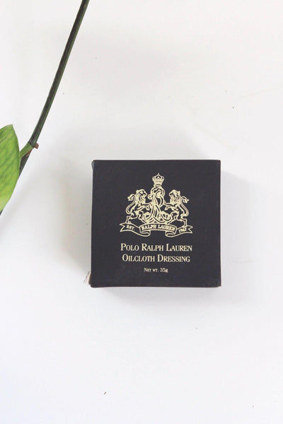 Vintage Polo Ralph Lauren Oilcloth Dressing Tin Box New NIB Care Balm