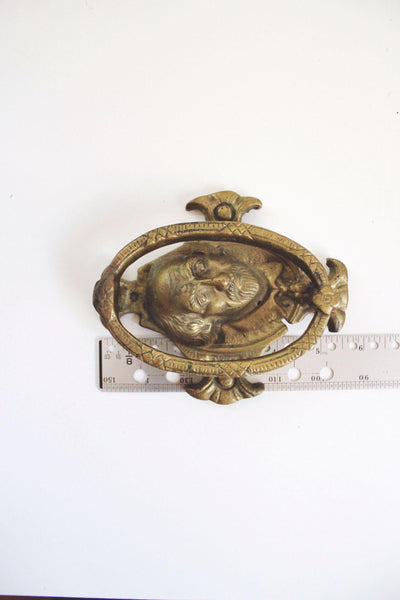 Vintage William Shakespeare Brass Door Knocker Shakespeare Antique Bronze