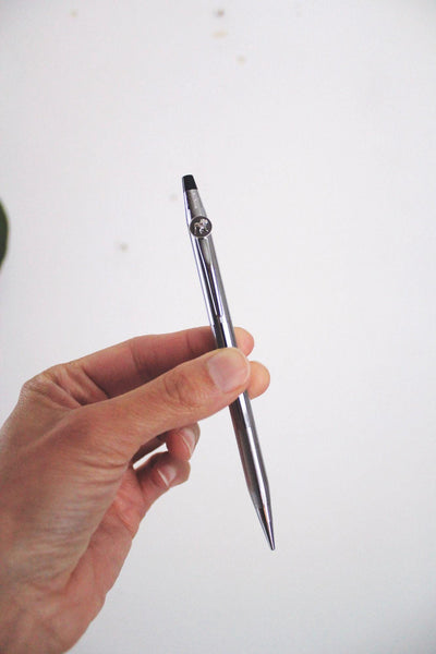 Vintage Cross Classic Century Lustrous Chrome Mechanical Pencil Mid Century Retro