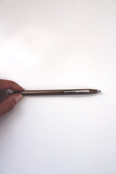 Vintage A.T. Cross Classic Century Ballpoint Pen Aged Brushed Bronze Satin Chrome