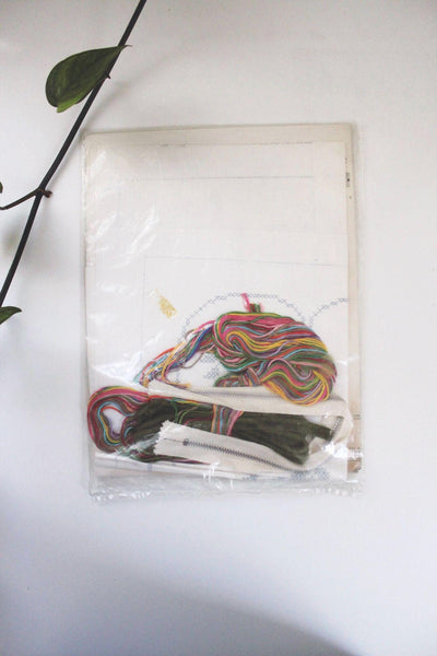 Vintage Creative Needlecraft Cross-Stitch Kit No. 8521 Roses Pillow Picture Craft New Sealed