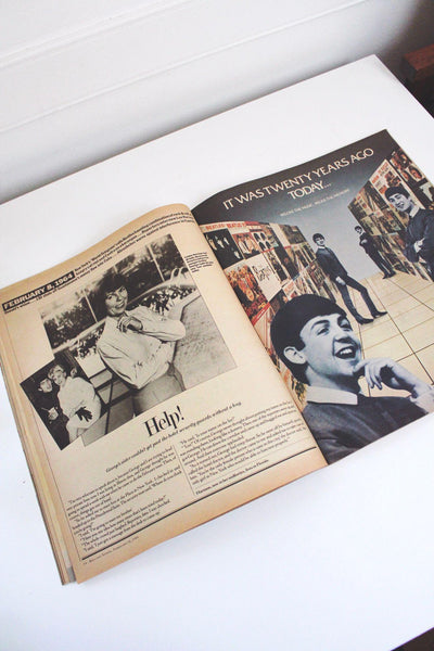 Rolling Stone Magazine Special Beatles Anniversary Issue Vintage 1984 Rare Collectible Ephemera
