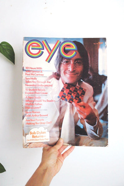 Eye Magazine September 1968 Issue John Lennon Cover Vintage Youth Culture Music Publication
