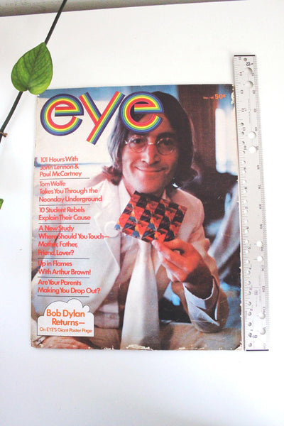Eye Magazine September 1968 Issue John Lennon Cover Vintage Youth Culture Music Publication
