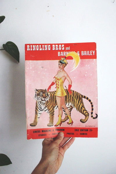 Ringling Bros Barnum & Bailey 1952 Circus Magazine Program Mid Century Ephemera Photos Comics