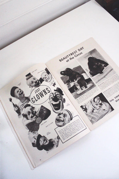 Ringling Bros Barnum & Bailey 1952 Circus Magazine Program Mid Century Ephemera Photos Comics