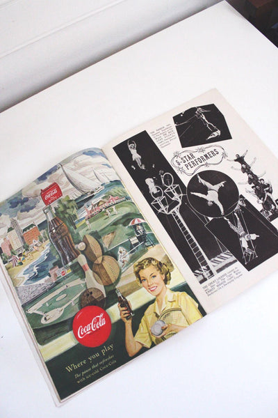 Ringling Bros Barnum & Bailey 1952 Circus Magazine Program Mid Century Ephemera Photos Comics