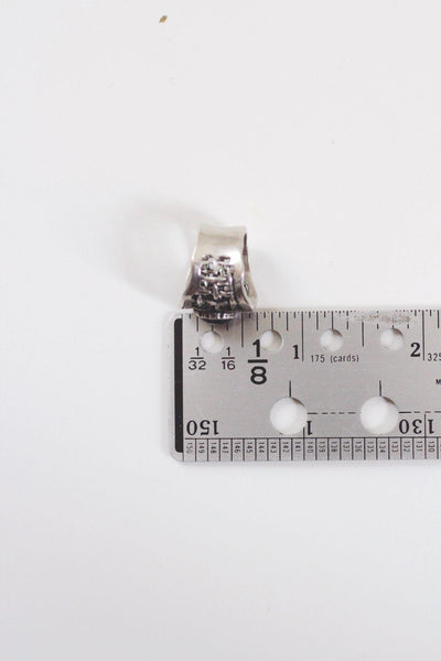 Modernist Brutalist Sterling Silver Garnet Statement Ring Grid Net A.S. Israel 925 Size 5