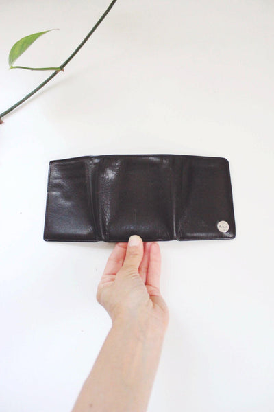 Vintage Rolfs Black Leather Tri-Fold Wallet Genuine Leather Butter Soft Worn