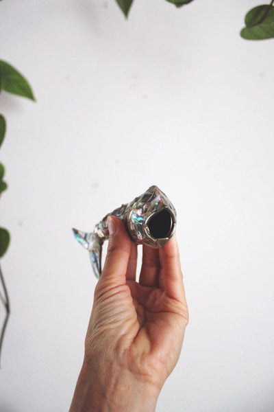 Vintage Articulated Abalone Fish Bottle Opener Mexico Mid Century Barware Figurine