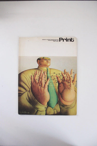 Print Magazine January/February 1974 Graphic Design Issue Ray Caruthers Cover Art