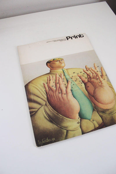 Print Magazine January/February 1974 Graphic Design Issue Ray Caruthers Cover Art
