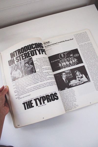 Print Magazine January/February 1974 Graphic Design Issue Ray Caruthers Cover Art