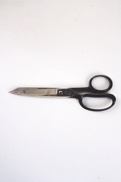 Vintage Wiss Inlaid Steel Scissors - Newark NJ USA - Industrial Sewing Shears