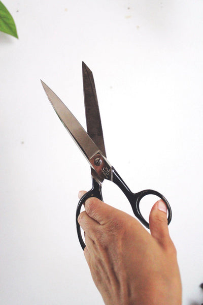 Vintage Case XX USA Tailor Dressmaker Scissors 8" Black Steel Shears Bradford PA Sewing Tool