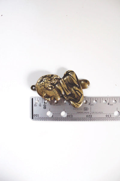 Vintage William Shakespeare Solid Brass Door Knocker Britain Literary Antique Decor