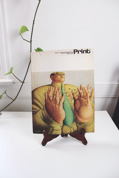 Print Magazine January/February 1974 Graphic Design Issue Ray Caruthers Cover Art