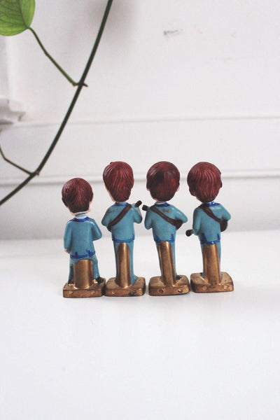 Vintage Beatles Bobblehead Figurines Cake Toppers Head Nodders Collectible 1964