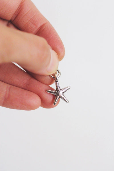 Starfish Pendant Charm Pendant Sterling Silver Vintage Nautical Jewelry Beach Coastal