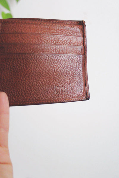 Polo Ralph Lauren Brown Leather Bi-Fold Wallet Vintage Butter Soft Worn