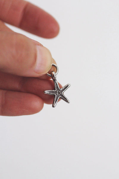 Starfish Pendant Charm Pendant Sterling Silver Vintage Nautical Jewelry Beach Coastal