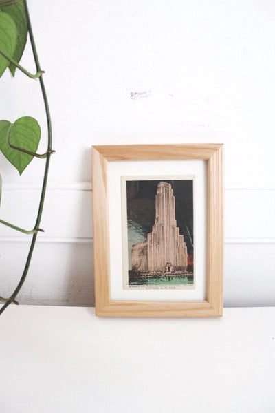 Vintage Framed Postcard Apparel & Manufacturers Building Chicago 5x7 Wall Art Decor