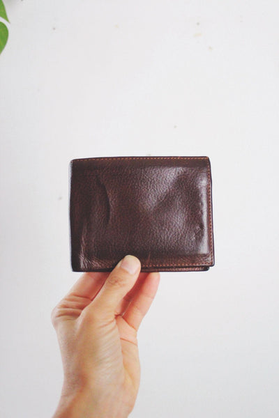 Polo Ralph Lauren Brown Leather Bi-Fold Wallet Vintage Butter Soft Worn