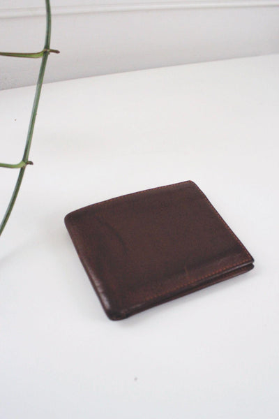 Polo Ralph Lauren Brown Leather Bi-Fold Wallet Vintage Butter Soft Worn