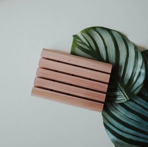 Red Cedar Soap Tray - Zero Waste Handmade Soap Dish