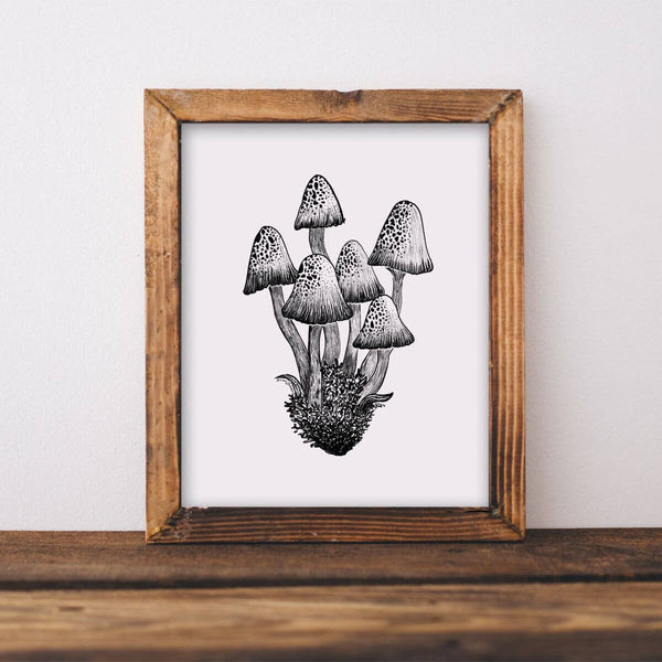 Mushroom Wall Art Print