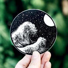 Load image into Gallery viewer, Waves and Night Sky Vinyl Sticker