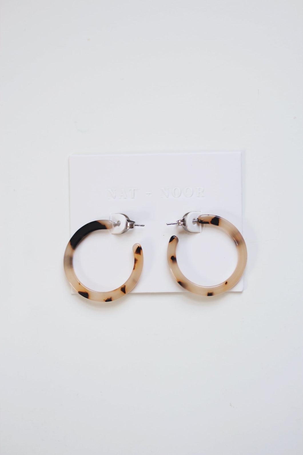 Sol Tortoise Hoops Earrings