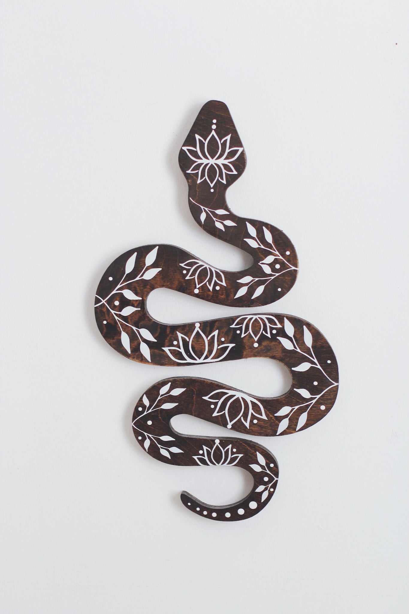 Serpent Snake Floral Wall Art