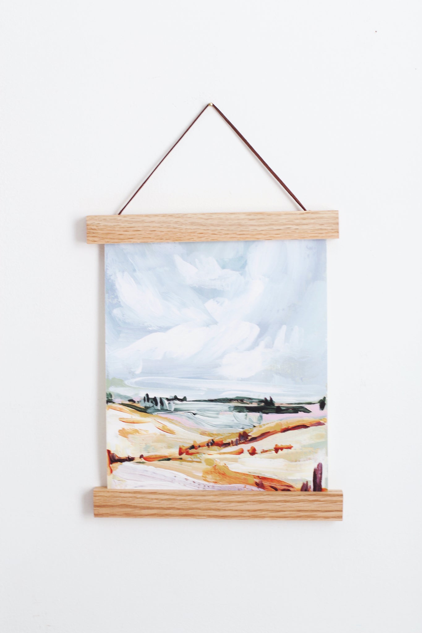 9" Magnetic Wood Poster Hanger Frame for 8x10" Prints