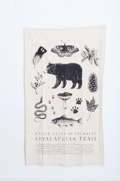 Appalachian Trail Field Guide Tea Towel