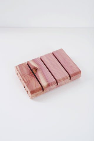Red Cedar Soap Tray - Zero Waste Handmade Soap Dish