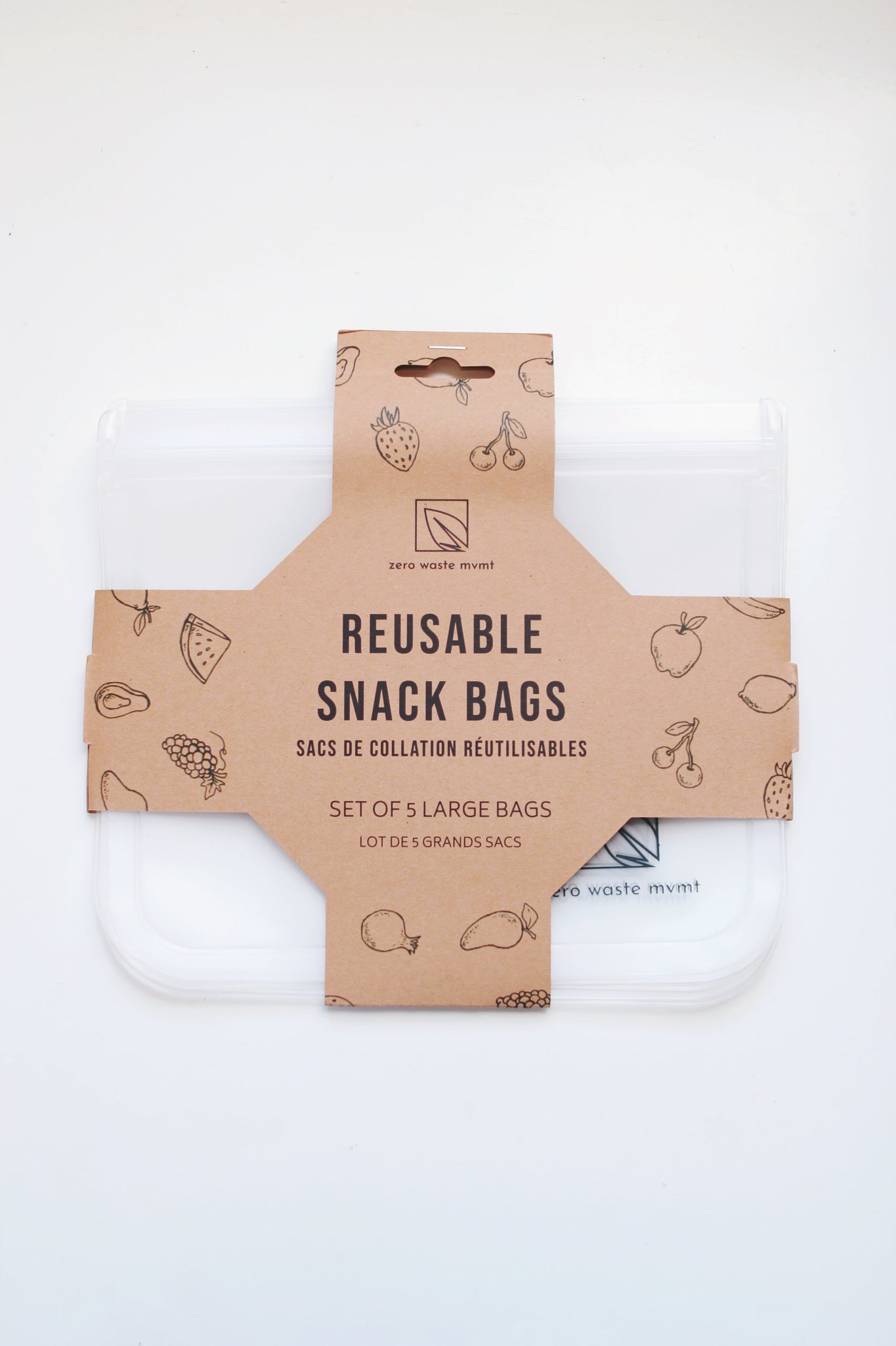 Reusable Large Food Baggie - Environmentally Friendly Snack Bag