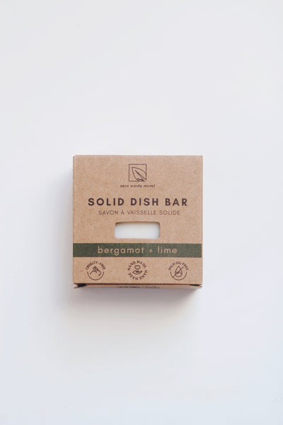 Solid Dish Bar - Bergamot + Lime - Vegan Organic