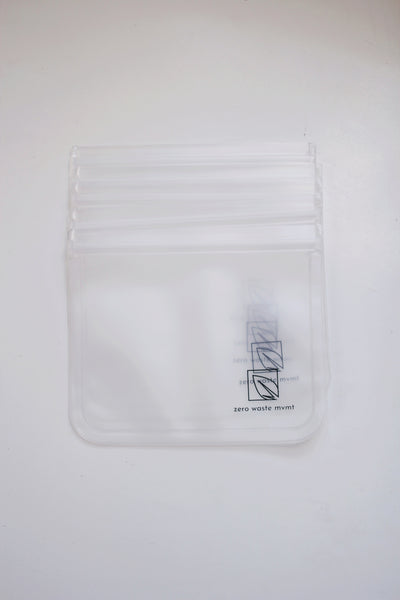 PEVA Reusable Snack Bags - Eco-Friendly Zip Pouch