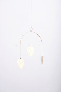 Monstera Leaf Brass Wall Hanging