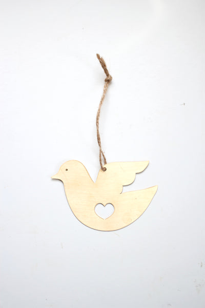 Dove Heart Ornament