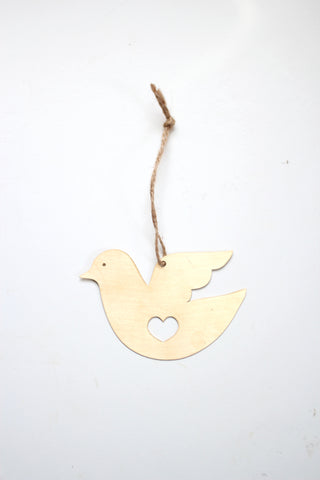 Dove Heart Ornament