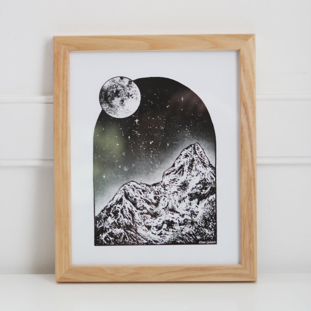 Window to the Moon Wall Art Print
