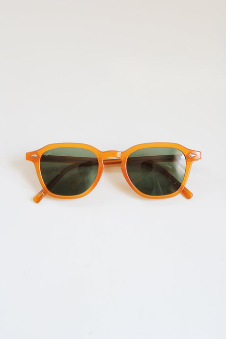 Amber Geometric Acetate Polarized Sunglasses