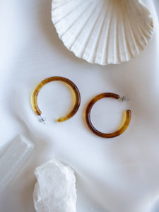 Milo Amber Hoop Earrings